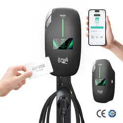 Smart EV Charger Infrastructure Wall-Mounted type2 11KW AC Charging Station with OCPP Support