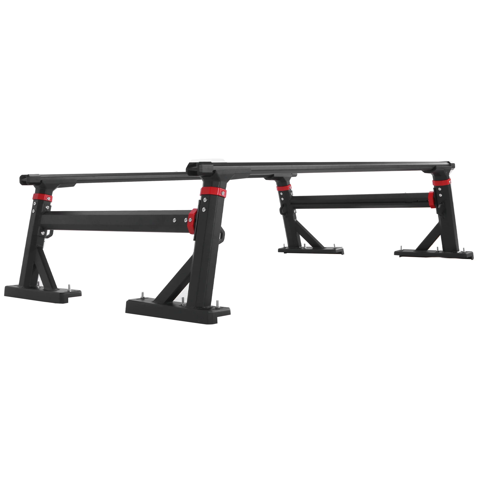 

Heavy Duty Rack 800 LBS Capacity Aluminum 18-28in Height-Adjustable Truck Bed Cargo Rack for Ford/Gladiator/Tundra/Tacoma/Nissan