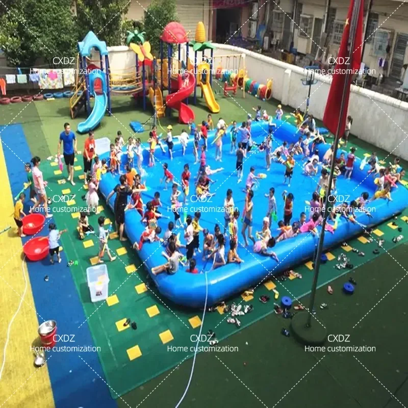 Large Inflatable Swimming Pool Outdoor Commercial Play Pool Ocean Ball Bubble Pool for Kids and Adults Water Park