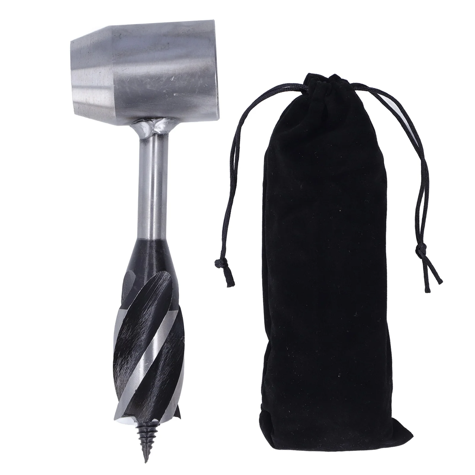 Manual Auger Drill Bit Carbon Steel Hand Augers Bushcraft Survival Tool for Woodworking 25mm