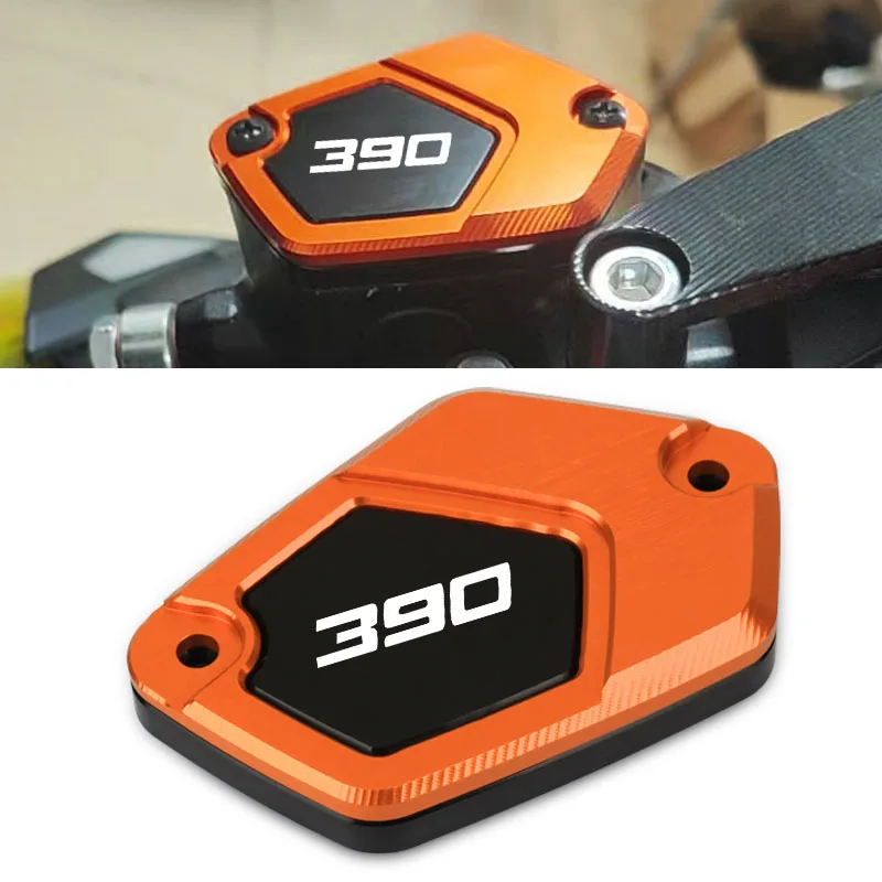 Motorcycle CNC Front Brake Reservoir Fluid Tank Cover Oil Cup Cap Fit For DUKE390 DUKE250 DUKE 250 390 2024 2025