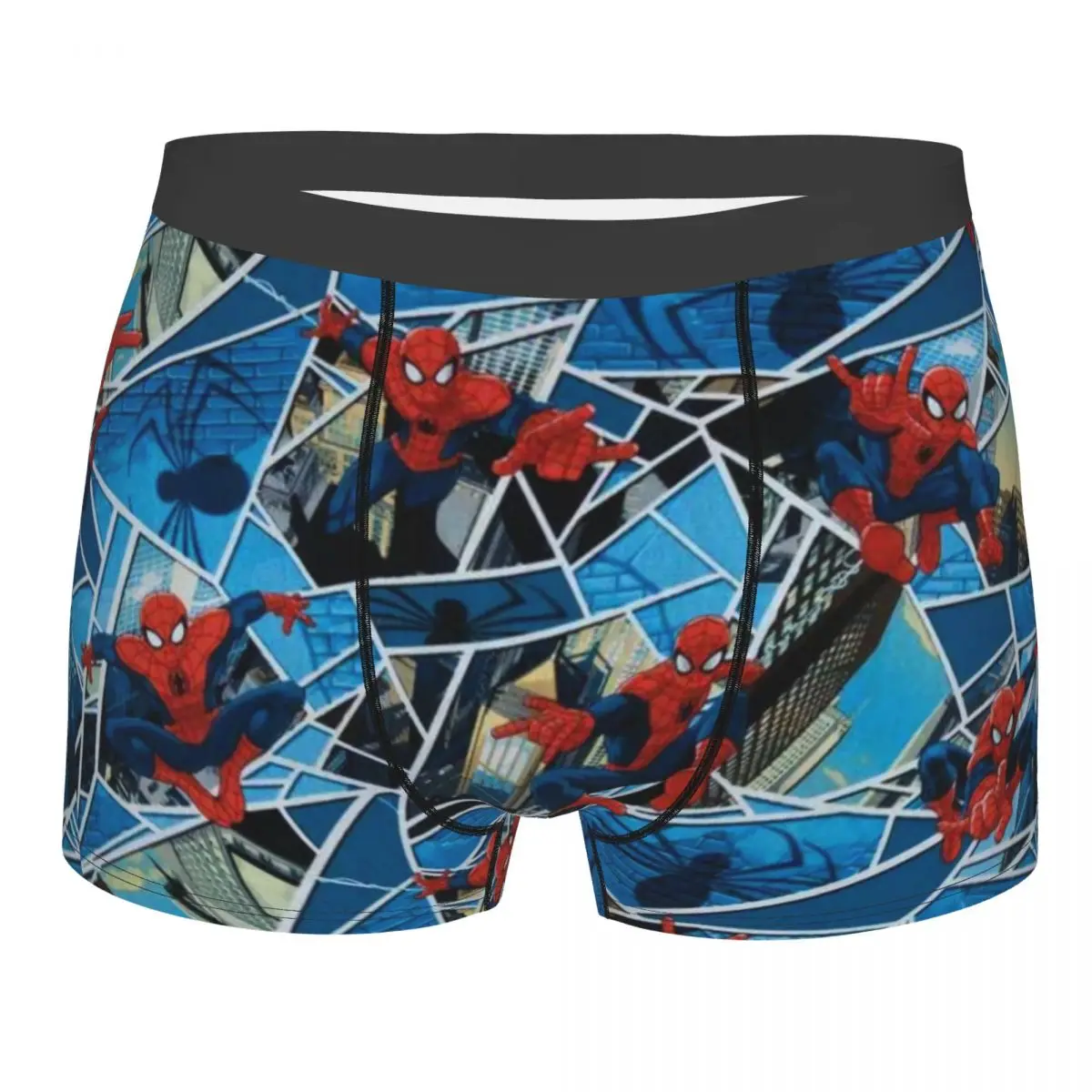 Custom Spider Cobweb Hero Underwear Male Printed Spider Man Boxer Briefs Shorts Panties Soft Underpants