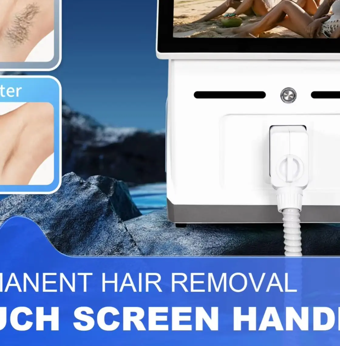 

5000W Face 808nm Diode Laser Hair Removal Machine Alexandrit Permanent Painless Physical Underarm Body Care Depilation Equipment