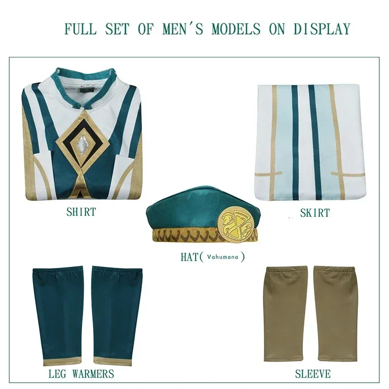 CyThe Akademiya أزياء تنكرية تأثير كرنفال موحدة شعر مستعار أنيمي أزياء الهالوين لعبة الرجال