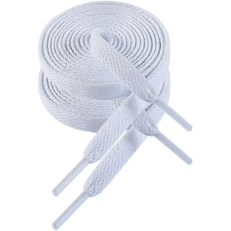 Lacets plats de 140 mm et 8 mm pour baskets, lacets pour chaussures de sport, lacets pour sneakers |   Lacets de remplacement pour hommes et femmes, polyester durable, hj