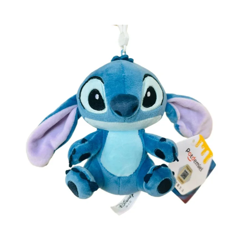 Kawaii ليلو وستيتش حقيبة ظهر قطيفة لعبة حلية معلقة 12cmStitch دمية دمية مفتاح قلادة هدية للأطفال