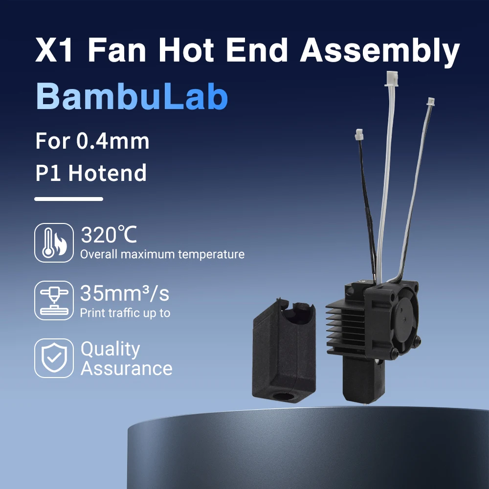 

Hotend для Bambu Lab p1p X1C P1S X1 P1P, обновленная печатающая головка с горячим концом, детали для 3D-печати для бамбулаба, насадка из закаленной стали