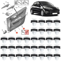 30x Per Citroen C2 C3 C4 Picasso Peugeot 206 207 307 308 508 807 Auto Porta Interna Carta Trim Pannello Pilastro Pinze Fermo 6991.Y8