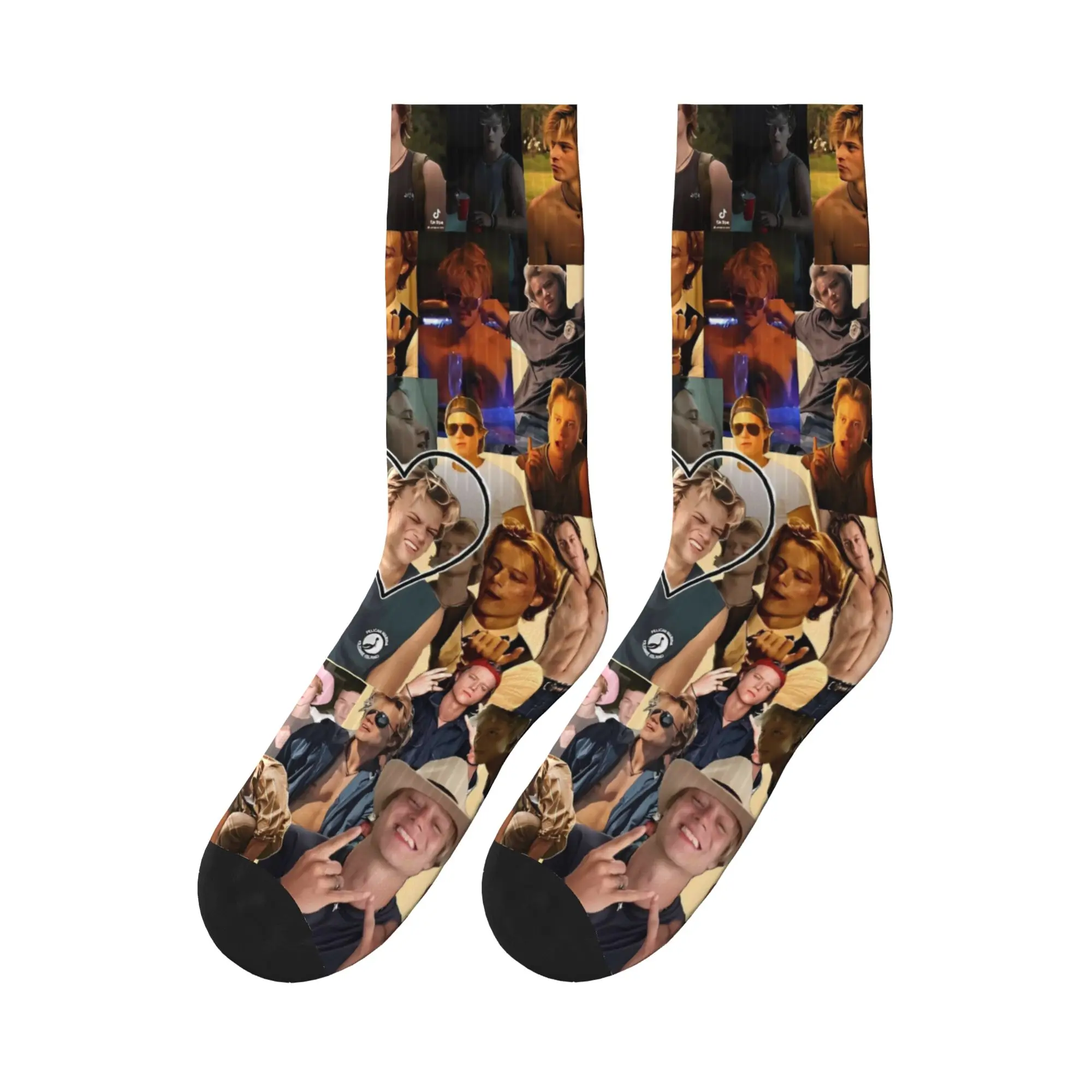 

JJ Maybank Popular Socks Spring Stockings Harajuku Men Comfortable Socks Graphic Running Sports Non Slip Socks