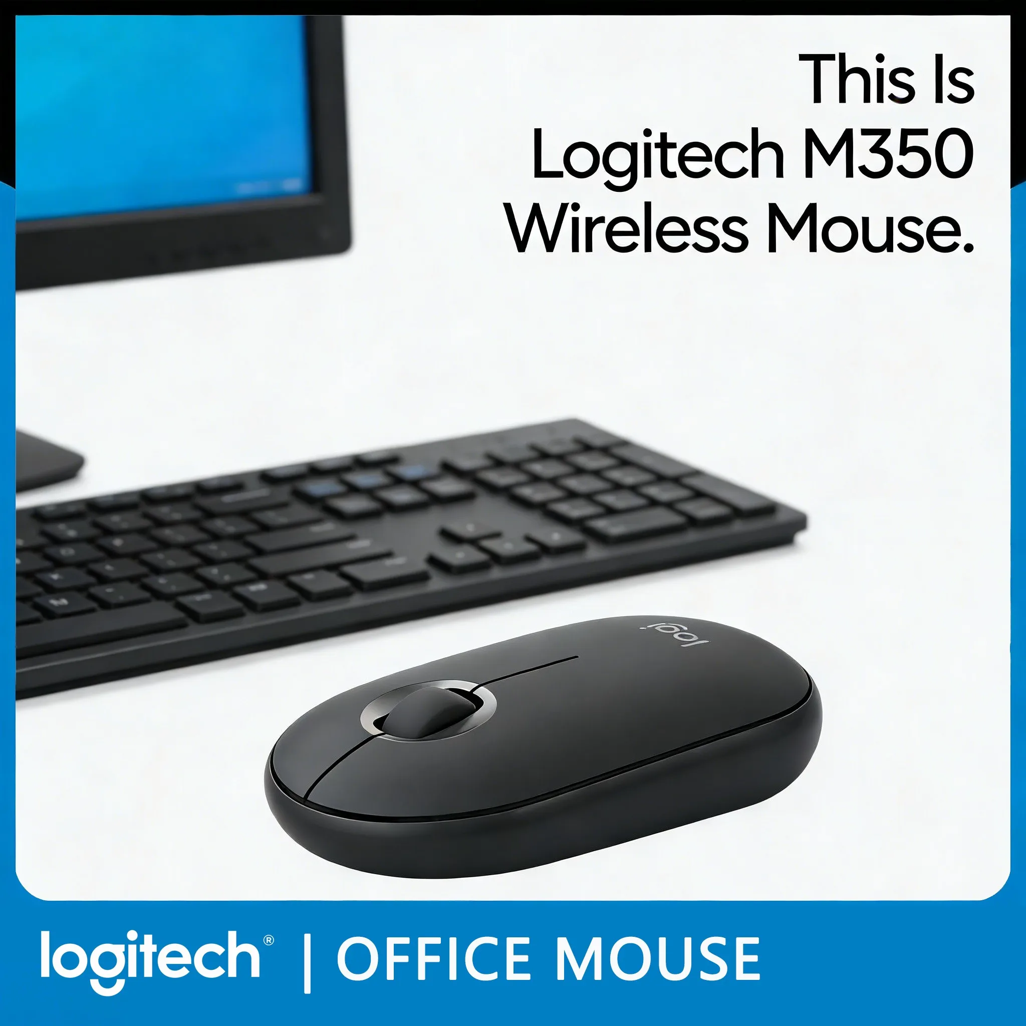 

Беспроводная ультратонкая портативная мышь Logitech POP/Pebble M350 – незаменимая вещь для деловых поездок и повседневных поездок на работу.