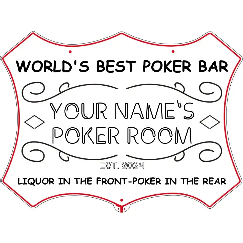 Personalized Your Name Poker Room Bar Game RGB Dynamic Glam LED Sign st06-fnd-qn1-tm