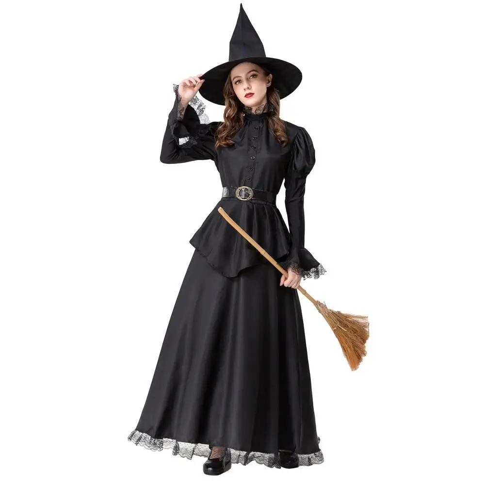 

Взрослый Хэллоуин Косплей Костюм Ведьмы Длинный Халат Сценическое Представление Волшебный Ролевой Планг Женский Традиционный Китайский Сценический Костюм