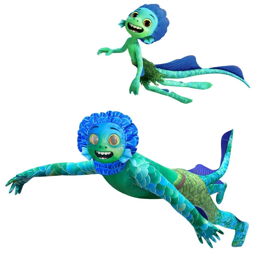 2024 Halloween L-Luca organisms Childrens Summer Friendly Day Alberto Sea Monster Conjoined Cosplay Cartoon Performance Costume