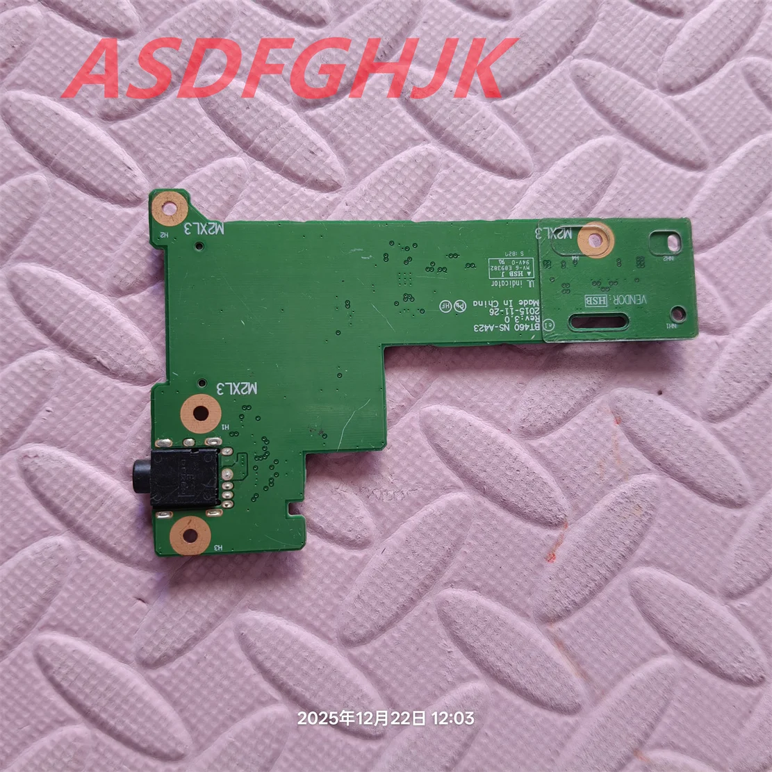 For Lenovo ThinkPad T460S T470S laptop USB Card reader audio sound headphone Jack board cable BT460 NS-A423 NBX0001G810 TEST OK