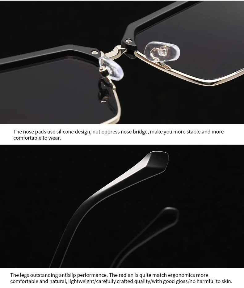 التجارة الخارجية نظارات شمسية شعبية عبر الحدود للرجال نظارات شمسية مربعة أوروبية وأمريكية 3636