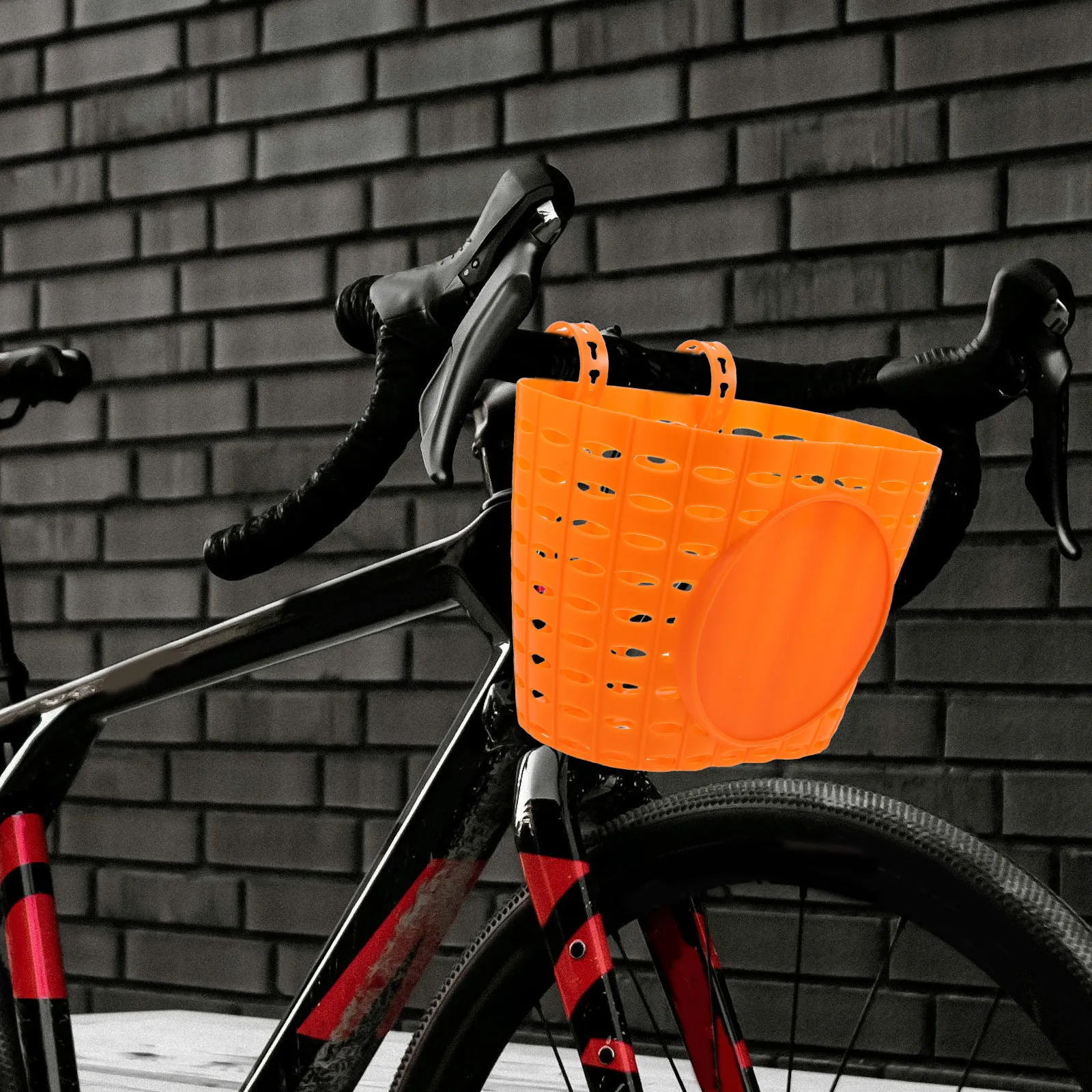 Kids Bike Basket Detachable Heavy Duty Plastic Front Handlebar Storage For Tricycle Scooter Bicycle Children Ride