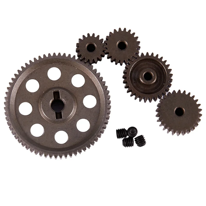 

50X Diff Differential Main Metal Spur Gear 64T 17T 21T 26T 29T Motor Gear RC Car Part For HSP 1/10 RC Car Truck 94111-Y46A