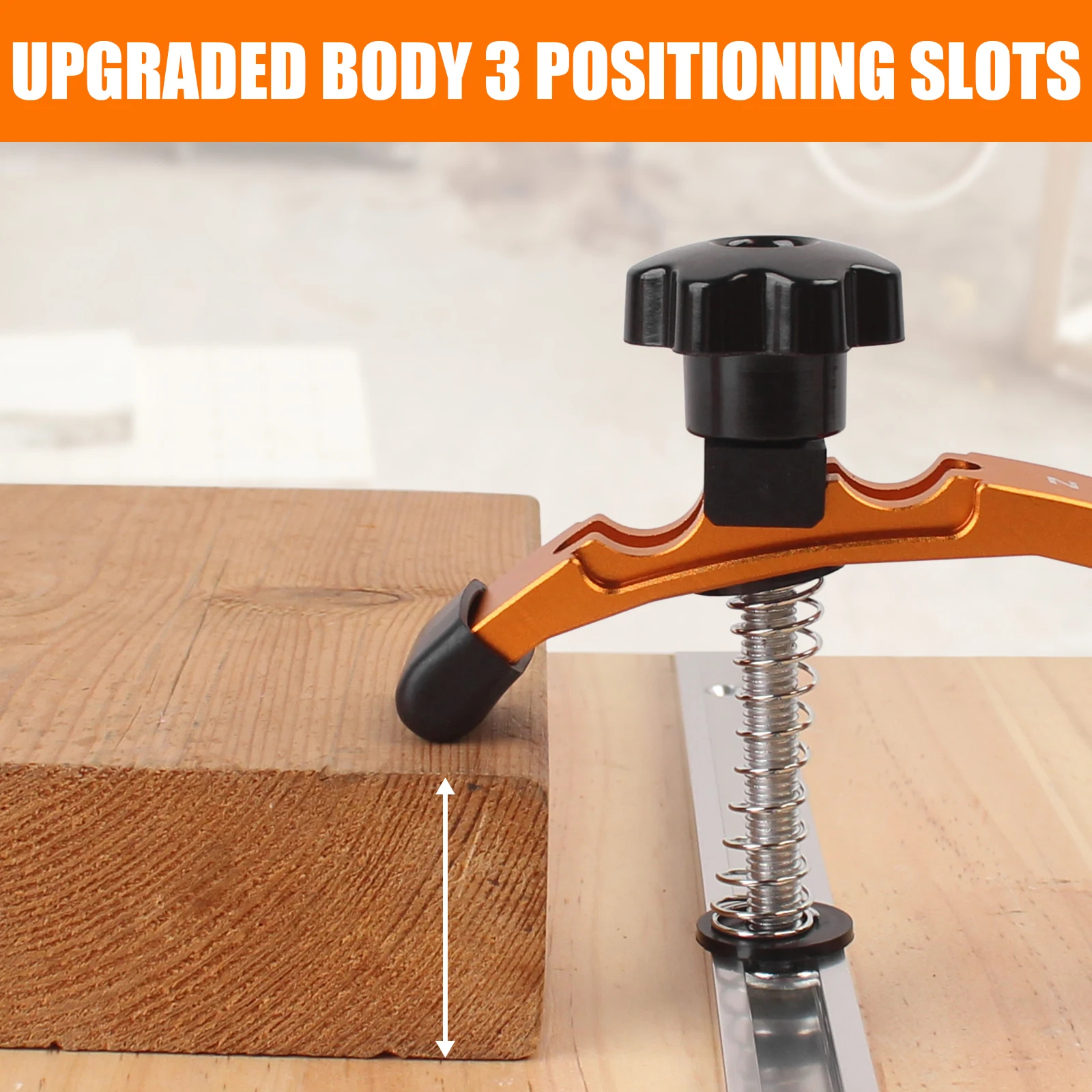 2-teiliges T-Nut-Halteklemmen-Set, mit T-Slider T-Nut-Klemmen-Set für Holzbearbeitung, verstellbare Halteklemme – Detail 5
