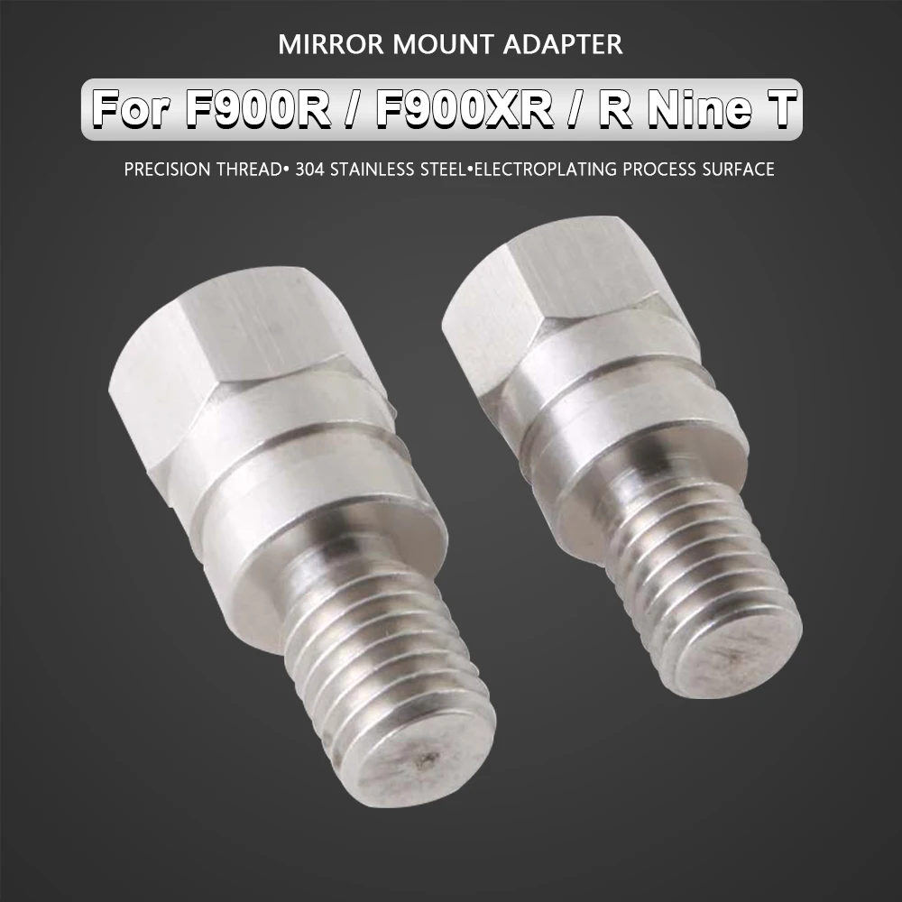 Motorcycle Mirror Mount Adapter Height Adjustment 8mm to 10mm Bolt Screw Accessories for BMW F900R F900XR F 900 R/XR R Nine T