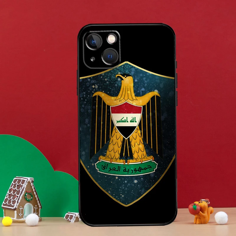 Iraqi Iraq Flag Capa For iPhone 15 11 14 Pro Max 12 13 14 Pro Max Plus X XR XS Max 12 13 Mini Phone Case