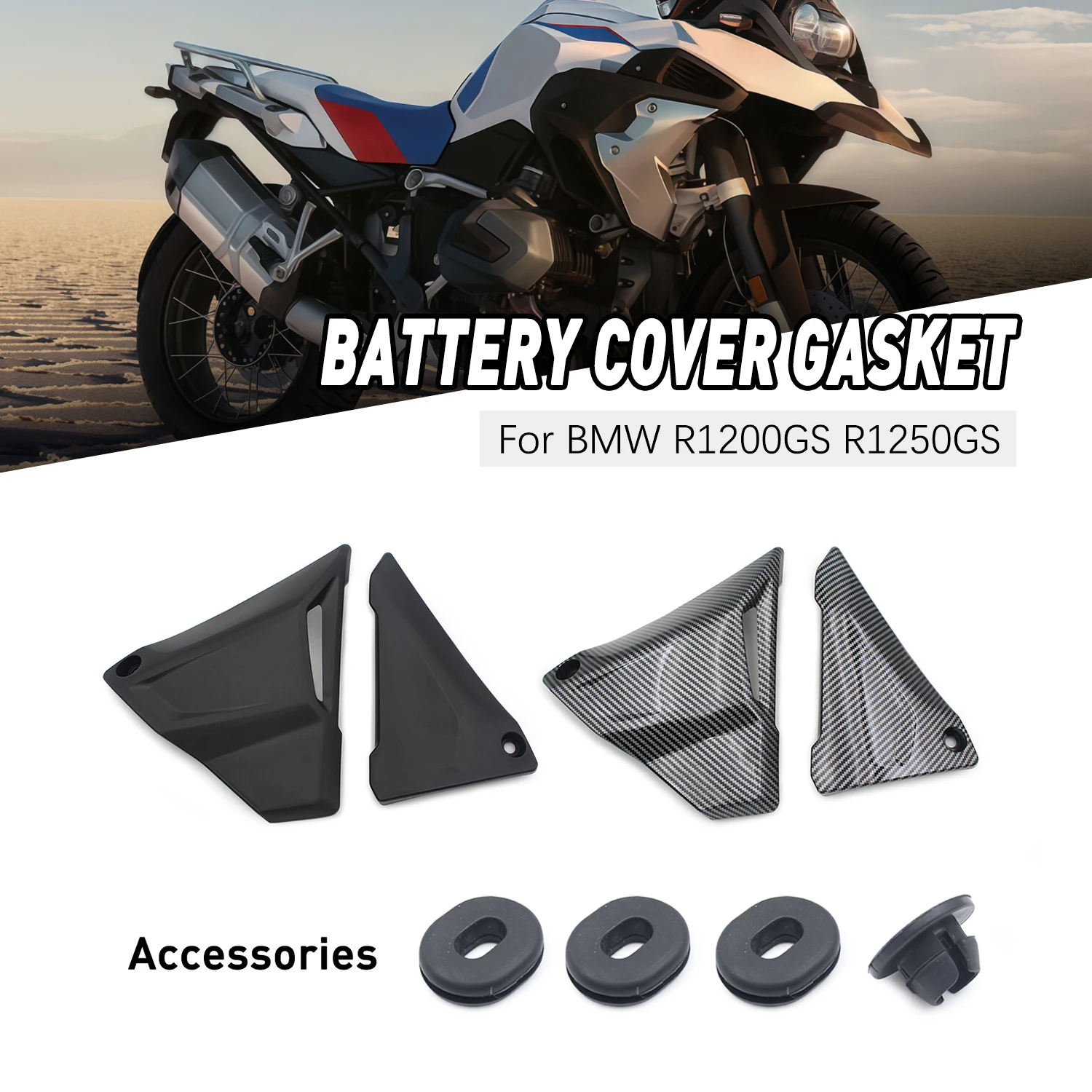 

Battery Covers Rubber Gasket Motorcycle Replacement Parts For BMW R1200GS R1250GS 2019-2023 R1200R K53 R1200RS K54 2015-2018