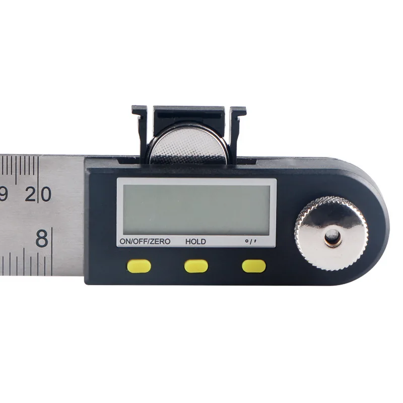 0-200mm Stainless Steel Digital Display Angle Ruler Electronic Angle Measuring Instrument Woodworking Angle Ruler