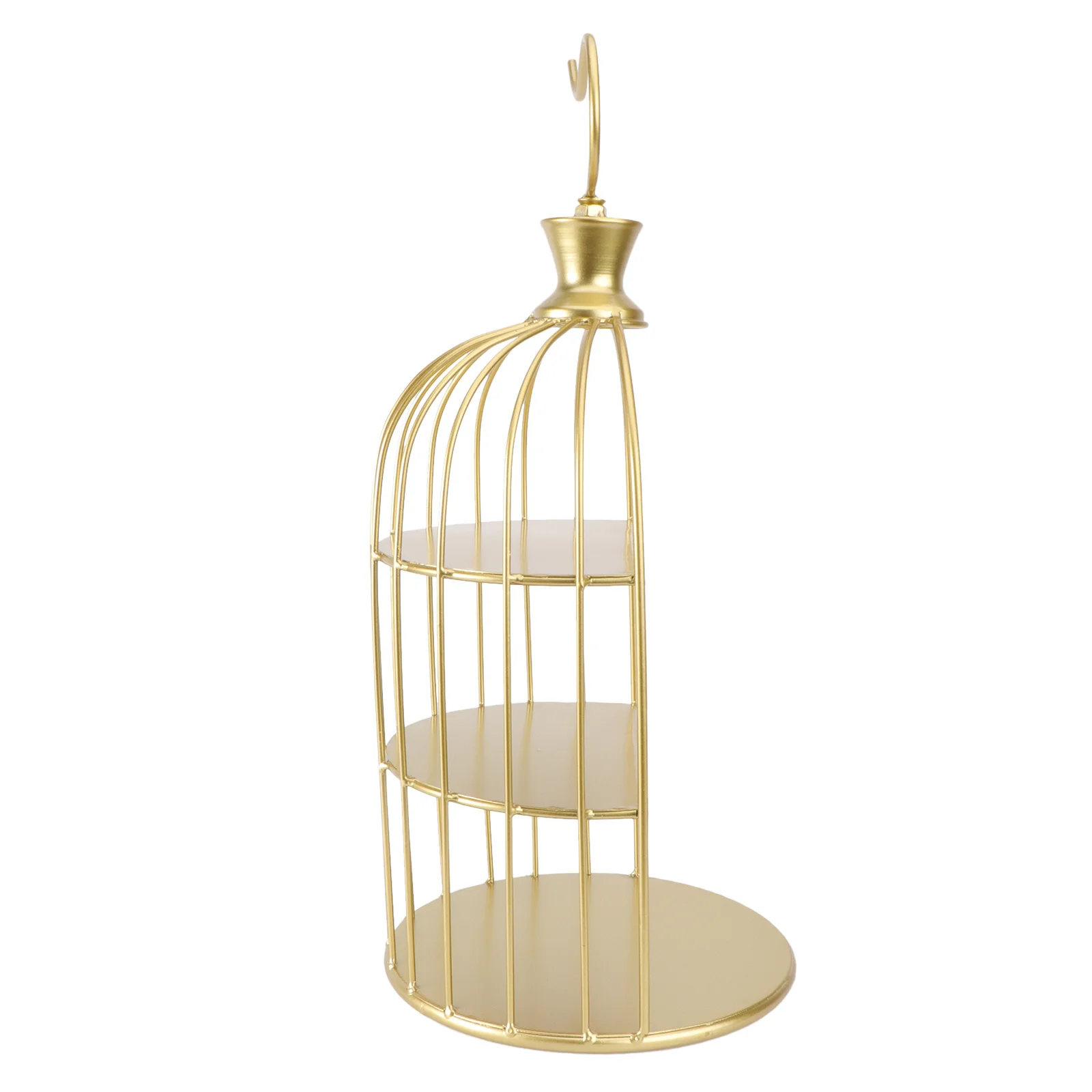 

25cm Stand Cage 3 Trays Dessert Display Candy Cookie Holder Tower Kitchen Bird Cage Cake Stand Barware