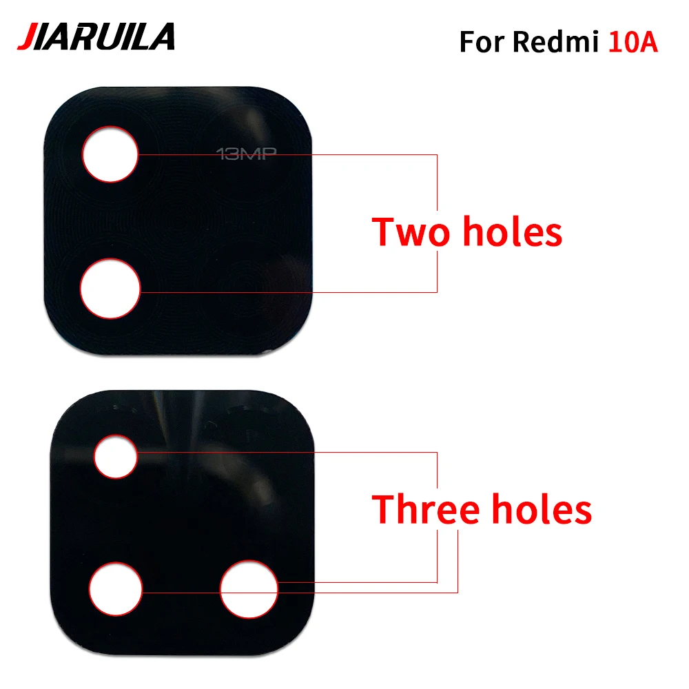For Redmi 10A Rear Back Camera Glass Lens Cover with Ahesive Sticker Replacement Parts