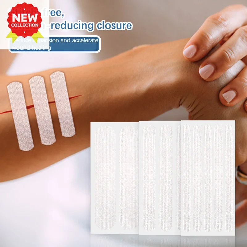 2/3/5 Strip Pita Penutup Luka Perekat Perban Medis Steril Strip Perbaikan Kulit Pertolongan Pertama Pita Bedah Bernapas 10CM