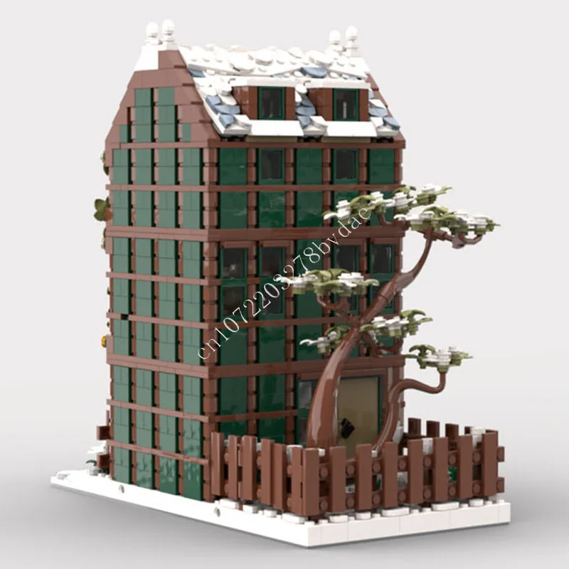 2116 PCS Winter Cheesemaker Building Blocks Set Winter Village Creative Assembly Model Educational Toy Gift For Adults Ornament