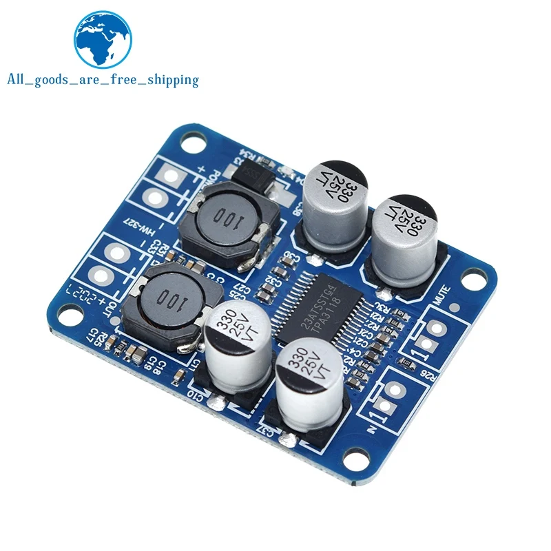 TZT DC 12V-24V TPA3118 60W Mono Digital Audio Power Amplifier Board Amp Module