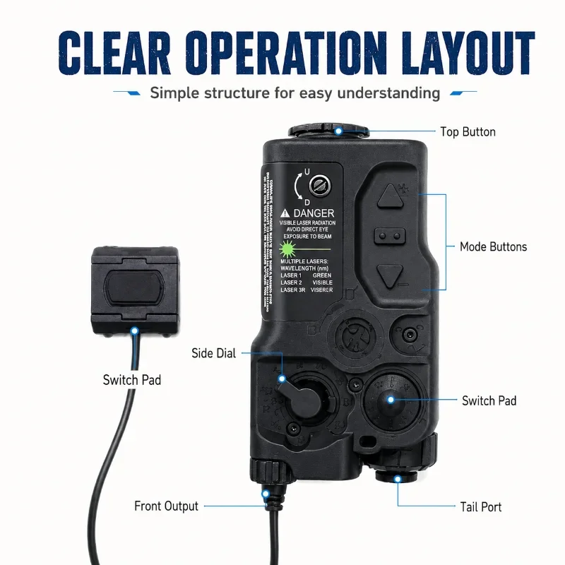 Collectible RAID-X Model Positioning Accessory Dual Light Output External Wired Control Switch For Hobby Display