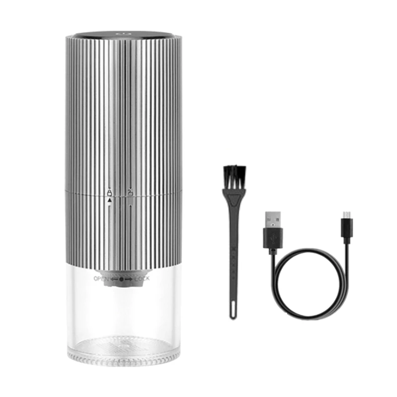 

НОВАЯ портативная электрическая кофемолка TYPE-C USB-зарядная кофемолка для эспрессо/капельного/холодного заваривания кофемолка