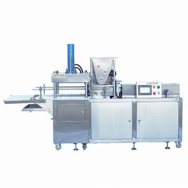 Hot pot material forming machine, automatic briquetting thickness adjustable seasoning  briquetting machine