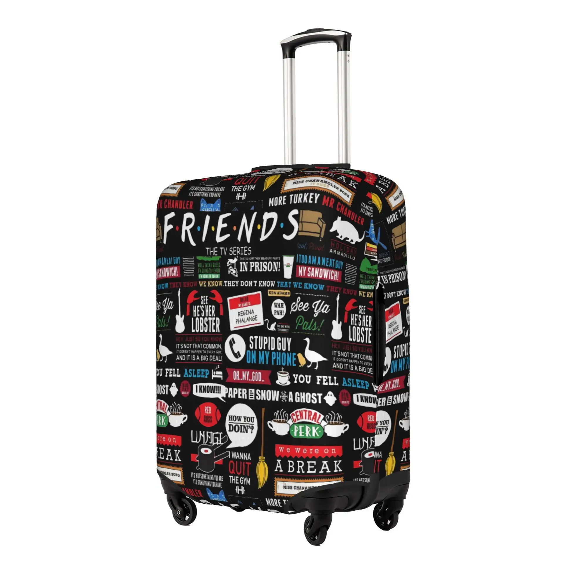 Custom Friends TV Show Luggage Cover Funny Funny Quote Suitcase Protector Covers Suit For 18-32 inch