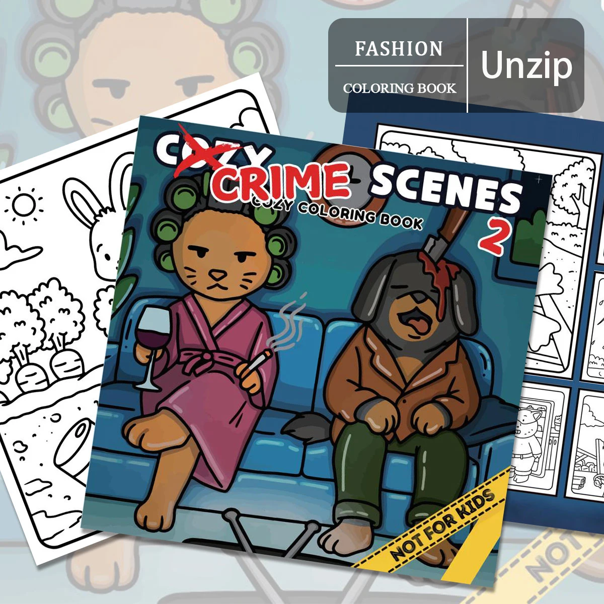 Cozy Coloring Books Set, Unique Themes, Bold Designs, Perfect For Home Leisure, Parent - Child Interaction, Spark Creativity