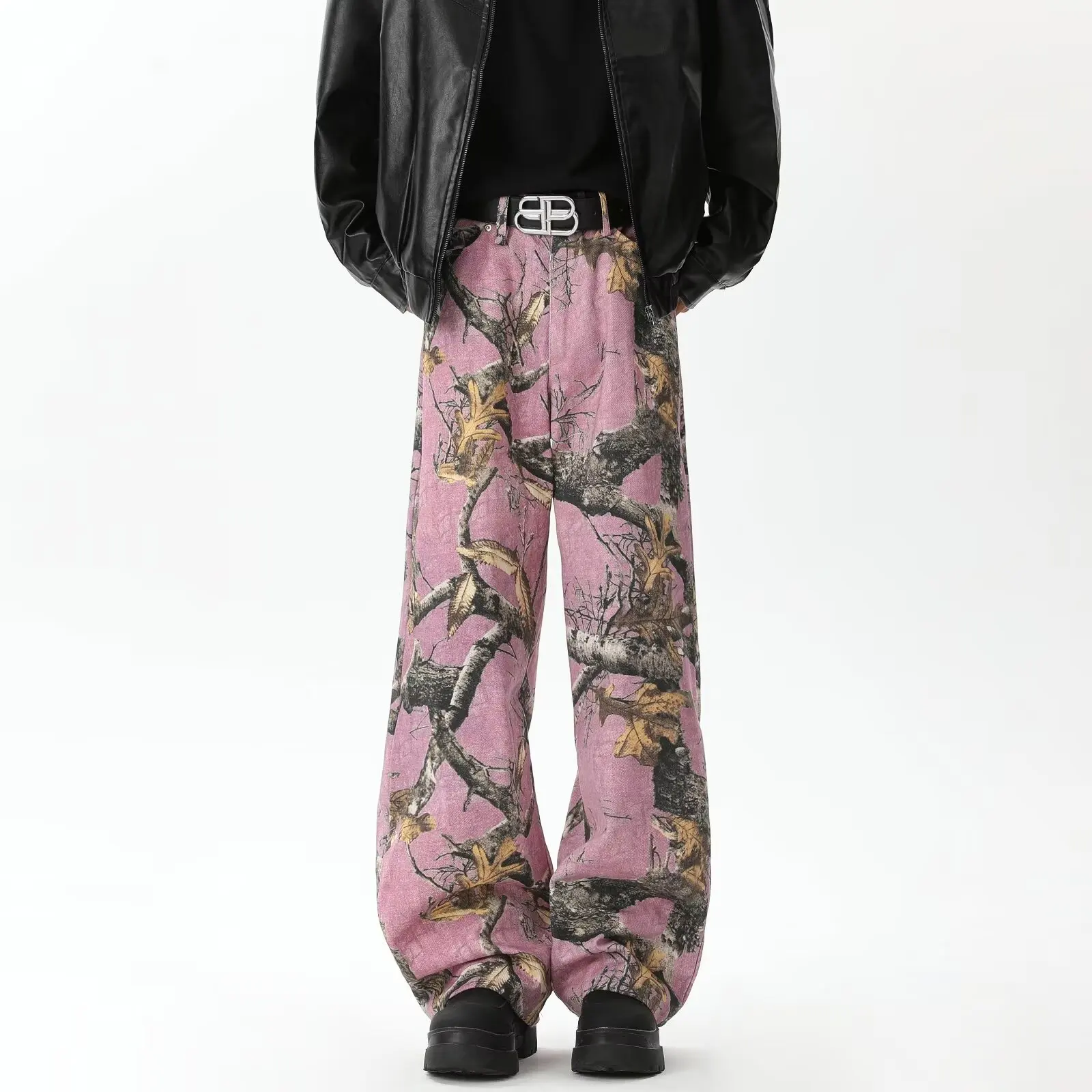 Celana Olahraga Pria Model Baggy dengan Cetakan Grafis, Celana Jogger untuk Workout dan Streetwear dengan Kantong