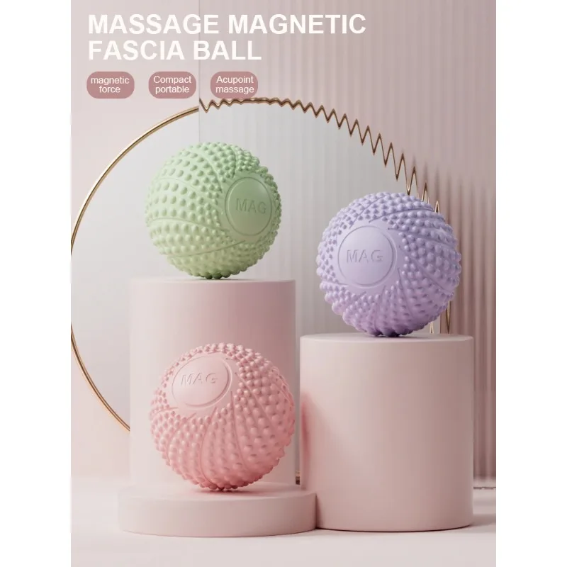 

7cm Hand Magnetic Therapy Spiky Hand Foot Massage Ball Relax Body Reduce Pressure Pocket Massager Health Care Tool