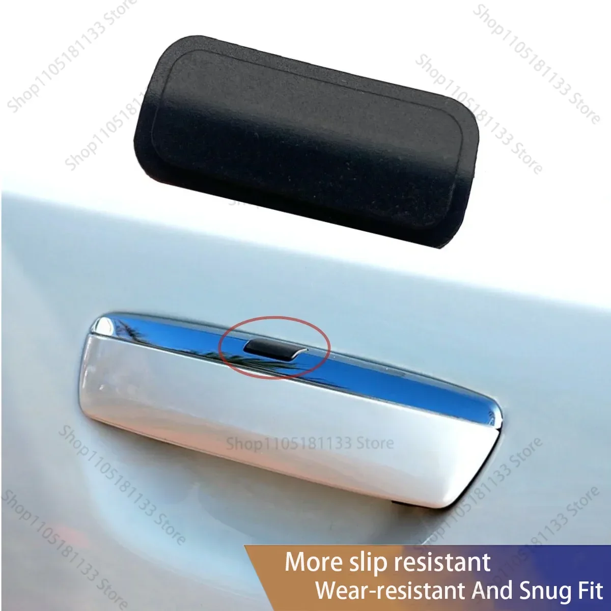 1/2/4PCS Exterior Door Handle Silicone Sensor Button Cap Induction Button Switch Cap Cover 4E1837205G for Audi A8 D3 2004-2010