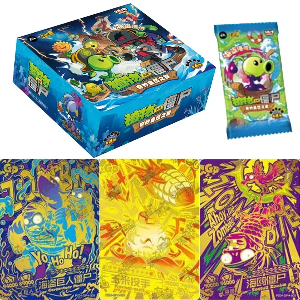 KAYOU Genuine Plants Vs. Zombies Card Wonderful Nature Trip Time Traveler Anime Game Peripheral Collection Card Toys Gifts