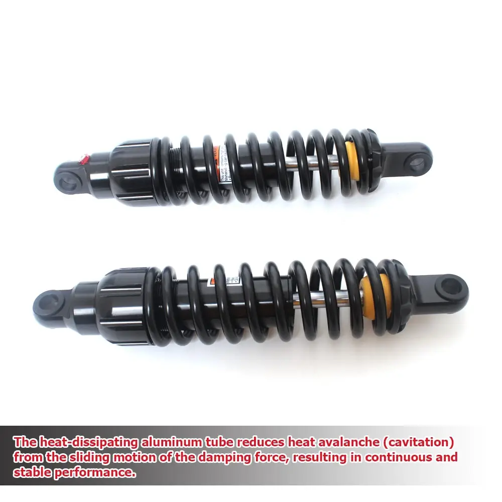 Amortecedor de mola de suspensão traseira 325/343mm, acessórios para motocicleta para harley touring sportster 883 1200 honda yamaha suzuki