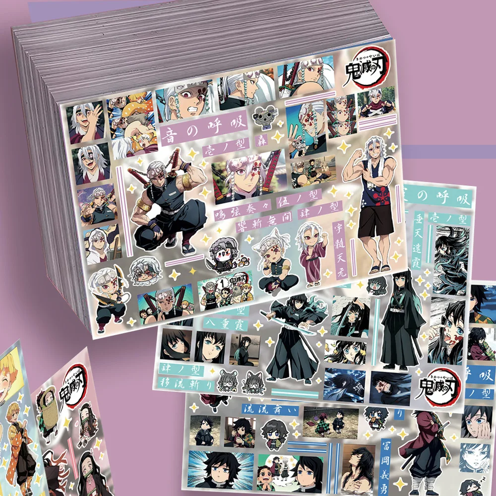 New Demon Slayer Tokitou Muichirou Tomioka Giyuu Creative Anime Peripheral Stickers Two-Dimensional Cartoon Decorative Stickers
