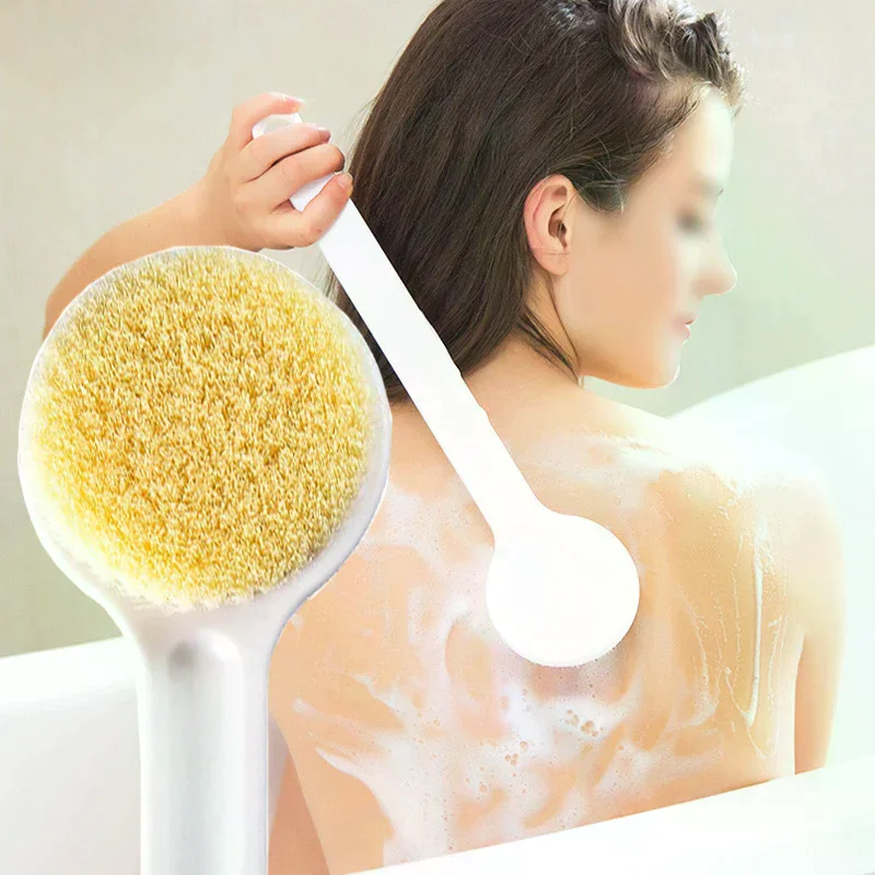 Bath Brush Long Handle Exfoliating Scrub Skin Massager Exfoliation Bathroom Brush Back Body Bath Shower Cleaning Brushes 2024New
