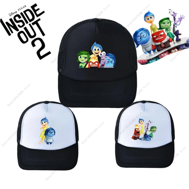 

Disney Inside Out 2 Kids Baseball Cap Cartoon Cute Hat Summer Casual Accessories Children Anime Printed Caps Sunbonnet Gift 2024