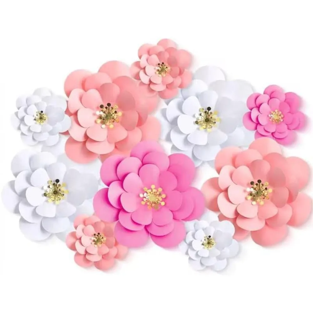 

10 комплектов мексиканских бумажных цветов, украшения для стены, сделай сам, фиеста, доска объявлений, 3D бумажные цветы ручной работы, фоновое украшение для