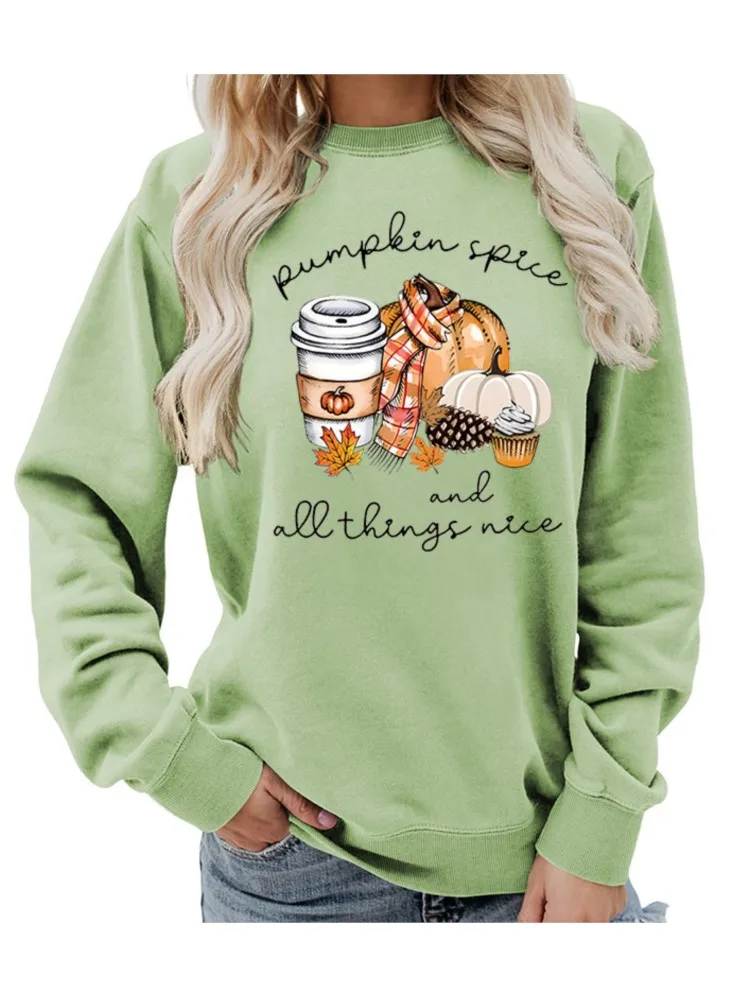 Felpa con cappuccio da donna con stampa casual o collo Top giacca casual allentata moda pullover autunno inverno donna manica lunga felpa con cappuccio da vacanza