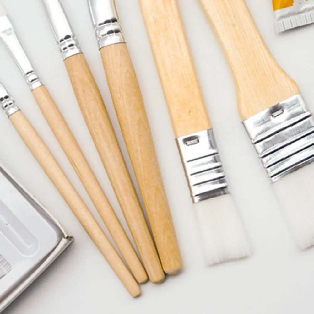 แปรงทาสี set pulpen ระบายสีน้ำมันปากกา6ชิ้น/แพ็คยืดหยุ่นได้