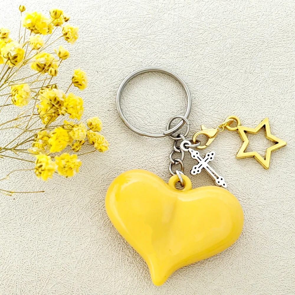 10 Stück hohle Stern-Schlüsselanhänger 32x17mm mit Karabinerverschluss, schwebende Glücksklee-Anhänger für DIY Schlüsselringe, Taschen, Schuhe – Detail 4