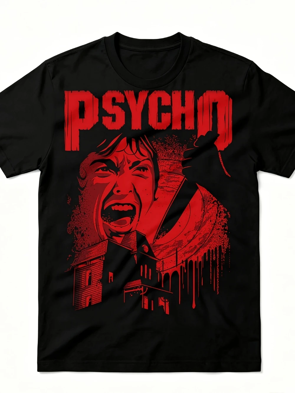 Bates Motel Shower Scene Serial Killer Hitchcock Thriller 100% Cotton Men's T-shirt Regular Fit Soft Breathable Top Summer Wear