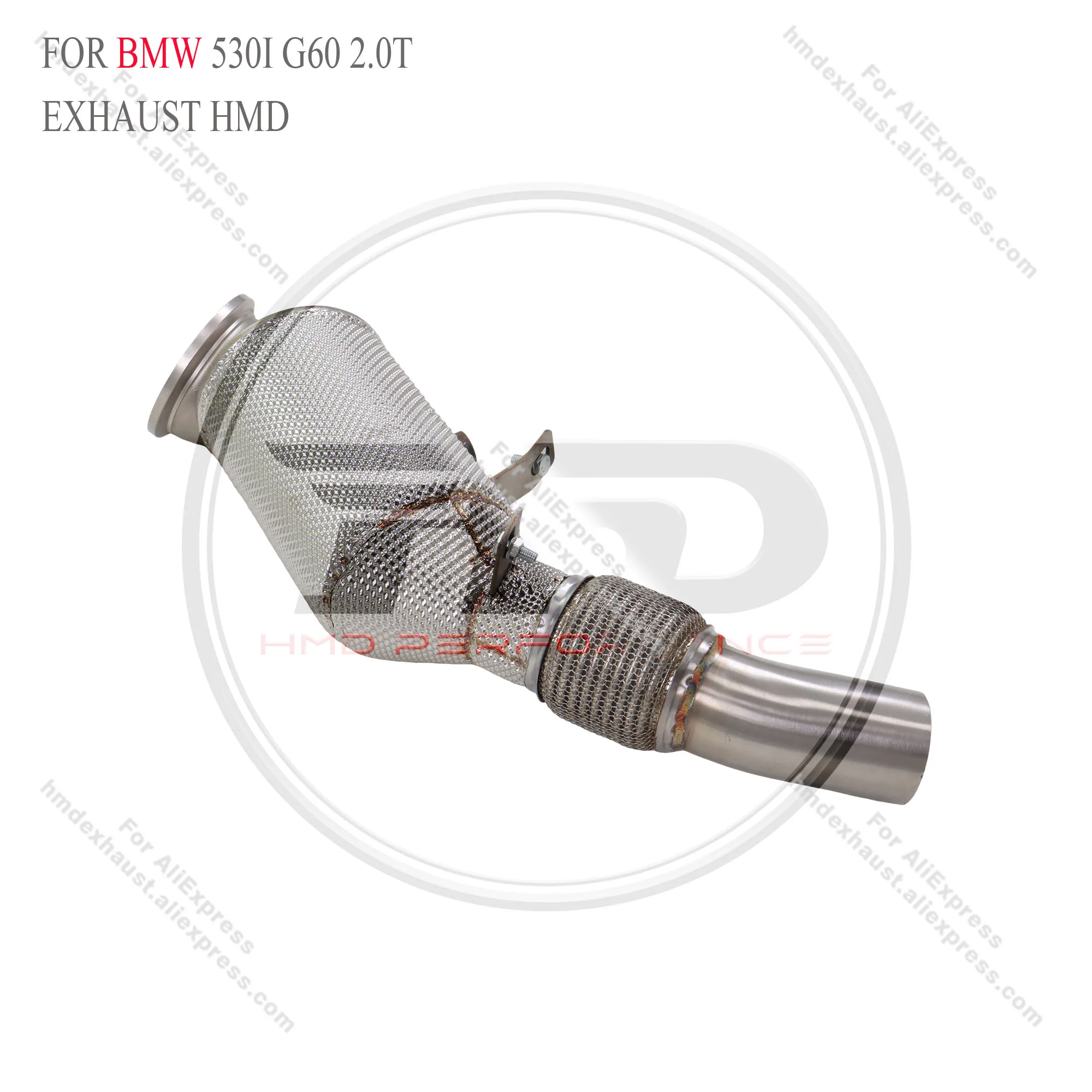 

HMD Exhaust System High Flow Performance Downpipe for BMW 530i G60 2.0T with heat shield